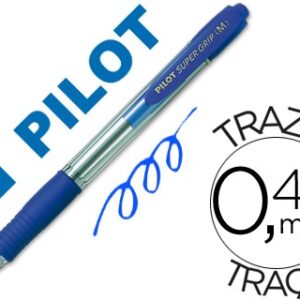 BOLIGRAFO PILOT SUPER GRIP AZUL RETRACTIL